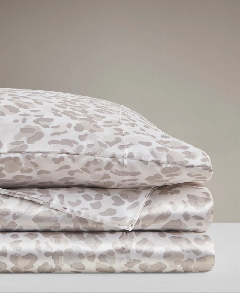 Madison Park Essentials Printed Satin Sheet Set