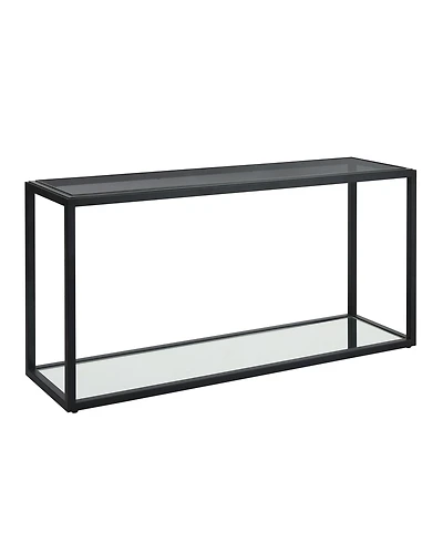 Ellis 60" Glass and Metal Console Table