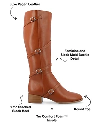 Journee Collection Women's Elettra Regular Calf Boots