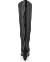 Journee Collection Women's Jovey Kitten Heel Tall Boots
