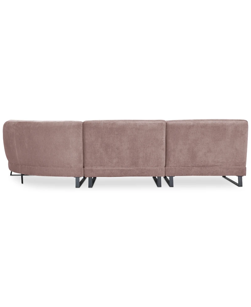 Closeout! Kathya 117" 3-Pc. Fabric Modular Sectional, Created for Macy's