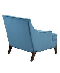 Martha Stewart Anna 30.75" Wide Fabric Arm Accent Chair