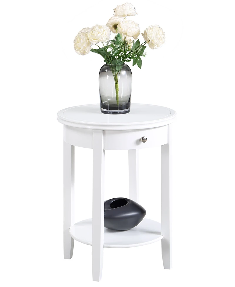 Convenience Concepts 18.25" Rubber wood Ah Baldwin End Table