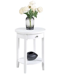 Convenience Concepts 18.25" Rubber wood Ah Baldwin End Table