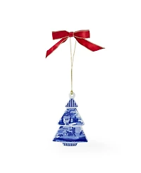 Spode Blue Italian Tree Shaped Ornament