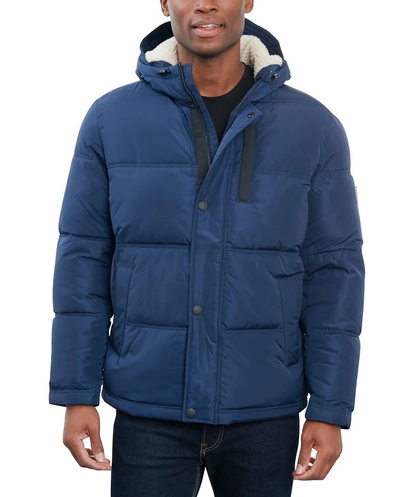 Lucky Brand Men's Fleece-Lined Hooded Parka