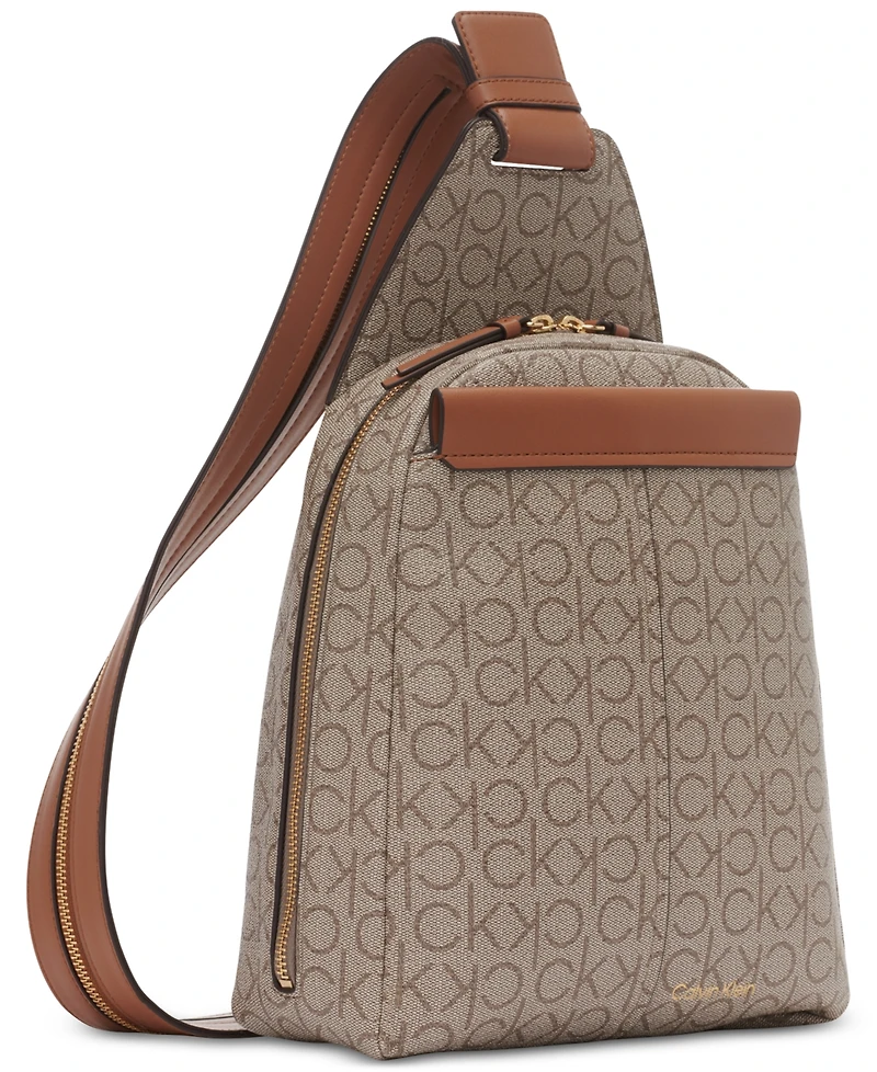 Calvin Klein Millie Signature Convertible Sling Backpack