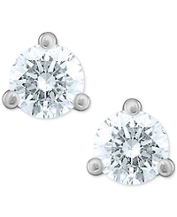 Certified Near Colorless Diamond Stud Earrings (1/3 ct. t.w.) 18k White or Yellow Gold