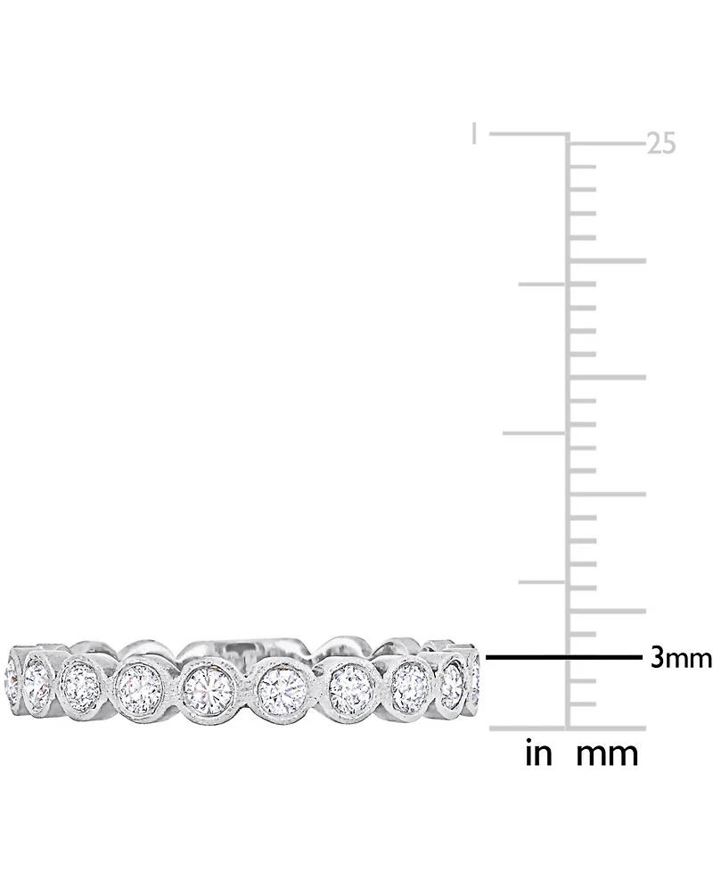 Diamond Bezel Semi-Eternity Band (1/3 ct. t.w.) 14k Gold