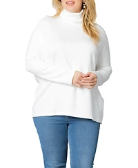 Women's Plus Paris Turtleneck Tunic Sweater