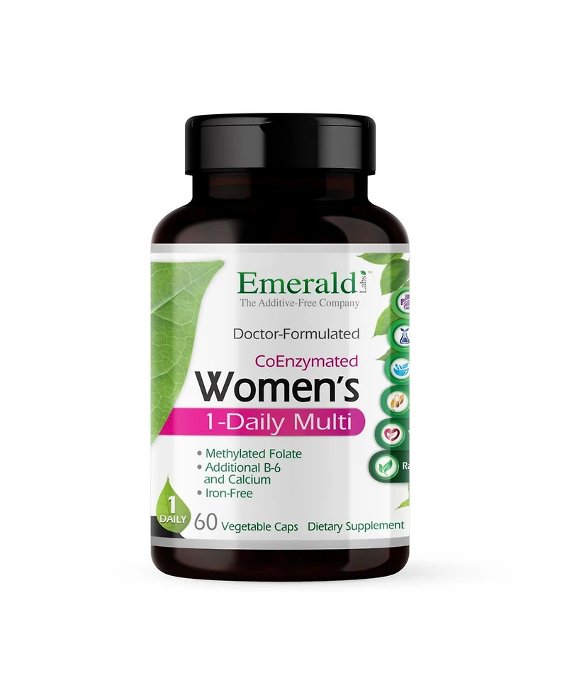 Emerald Labs Women's 1-Daily Multi - With Coenzymated Vitamin B6, B12 and Methylated Folic Acid