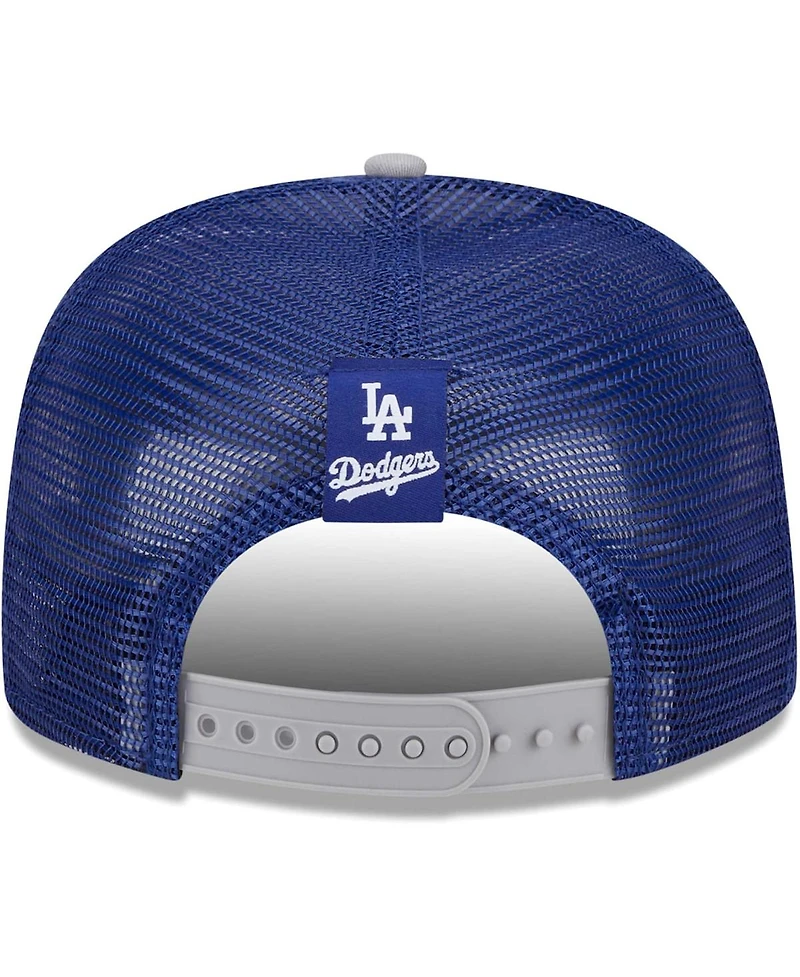 Men's New Era Royal Los Angeles Dodgers Speed Golfer Trucker Snapback Hat
