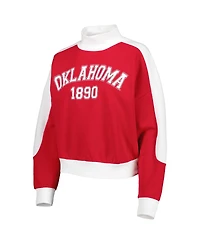 Women's Gameday Couture Crimson Oklahoma Sooners Make it a Mock Sporty Pullover Sweatshirt