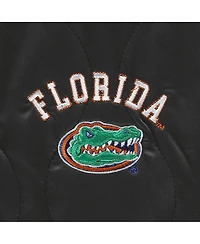 Women's Gameday Couture Black Florida Gators Headliner Full-Snap Hooded Puffer Vest