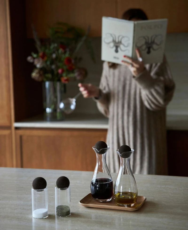Sagaform Nature Salt and Pepper Shakers with Cork Stoppers, Set of 2