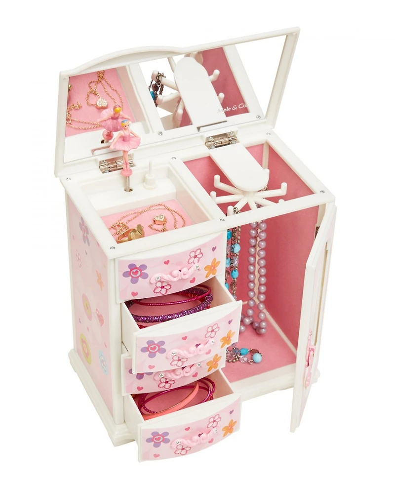 Mele & Co Kelly Girl's Upright Musical Ballerina Jewelry Box