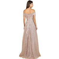 Lara Women's Off Shoulder A-Line Gown