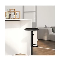 Audrey Retro Style Height Adjustable Barstool With Footrest