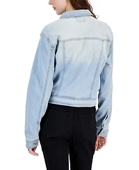 Tinseltown Juniors' Long-Sleeve Denim Trucker Jacket