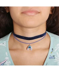 Disney Lilo & Stitch Necklace Trio - 3-Piece Choker Necklace Set with 1 Stretch Necklace and 2 12"+3" Necklaces