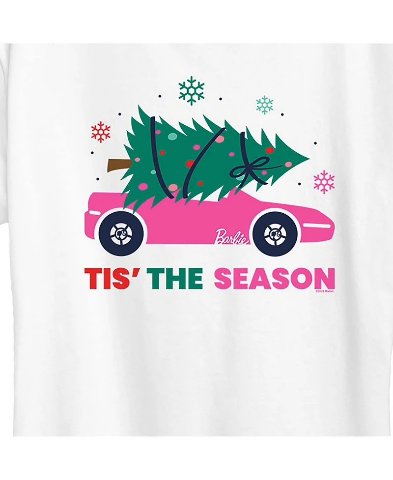 Air Waves Trendy Plus Barbie Holiday Graphic T-Shirt
