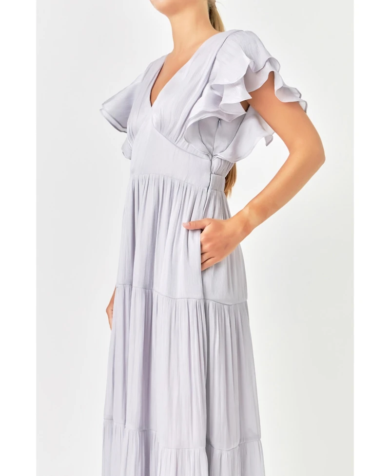 endless rose Women's Open Back Maxi Dress