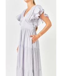 endless rose Women's Open Back Maxi Dress