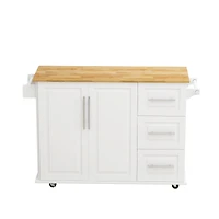 Streamdale Kitchen Island Cart with Storage