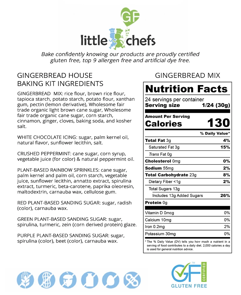 Little Gf Chefs Gingerbread House Baking Kit