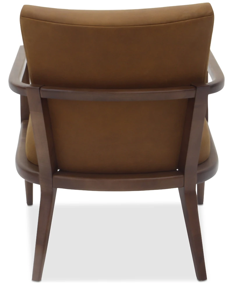 Henwick 28" Leather Accent Chair, Created for Macy's