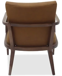 Henwick 28" Leather Accent Chair, Created for Macy's
