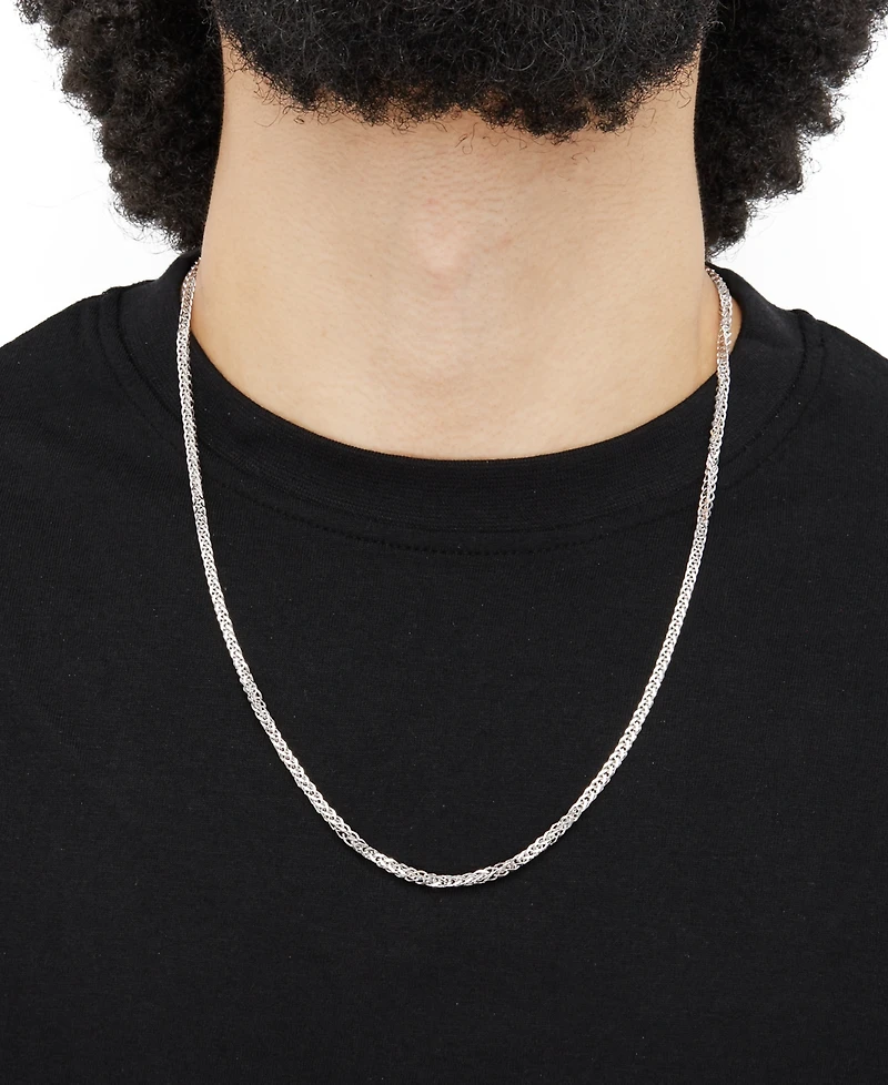 Wheat Link 24" Chain Necklace (2-1/2mm) in 18k Gold-Plated Sterling Silver or Sterling Silver