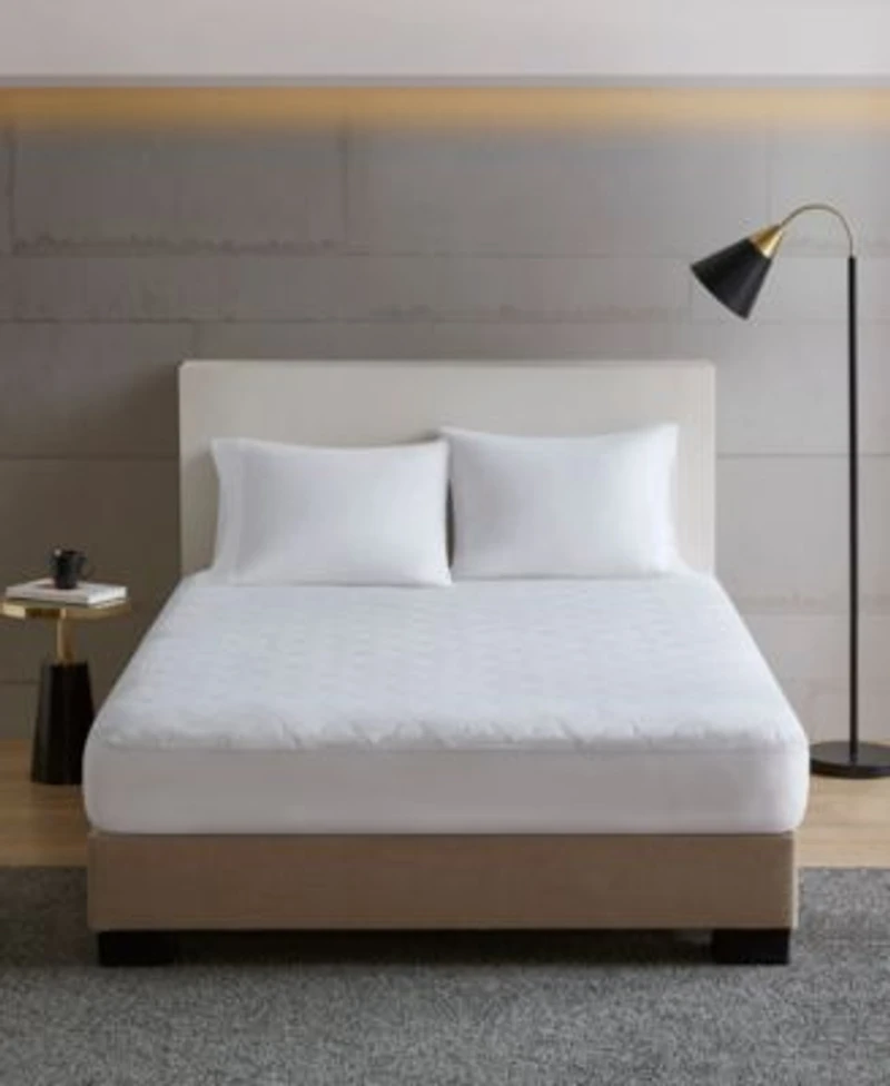 Madison Park All Natural Cotton Percale Quilted Mattress Pad