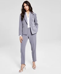 Le Suit Women's Crepe One-Button Pantsuit Set