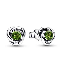 Pandora Birthstone Eternity Circle Stud Earrings