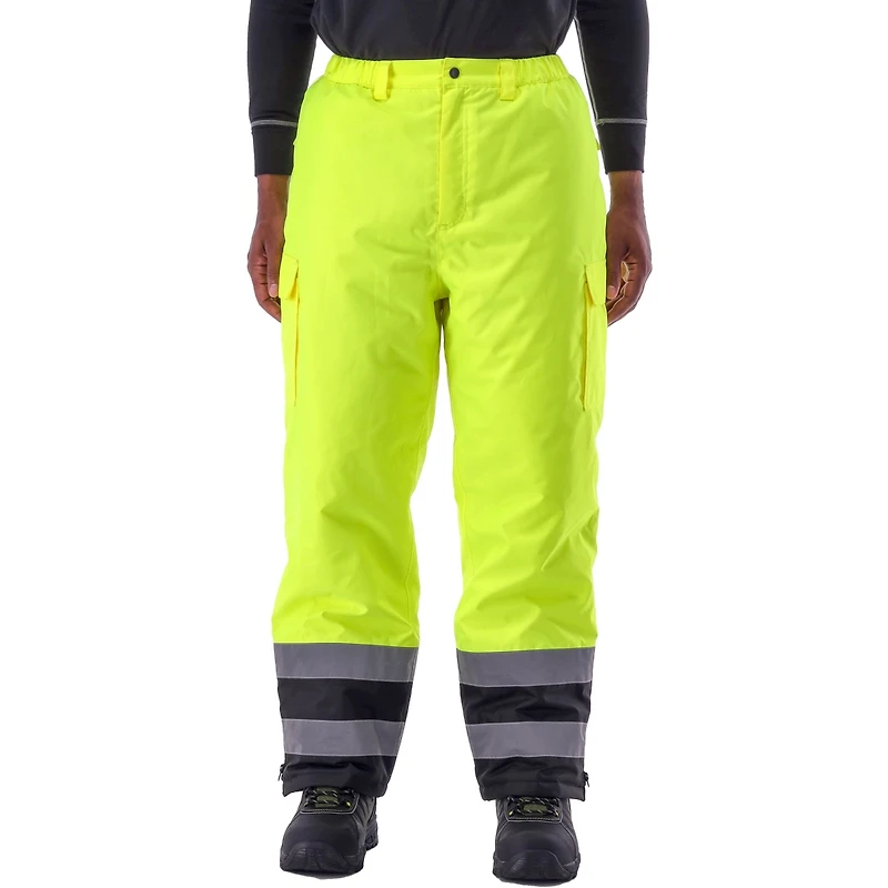 RefrigiWear Big & Tall Hi Vis Insulated Waterproof Comfort Stretch Work Pants