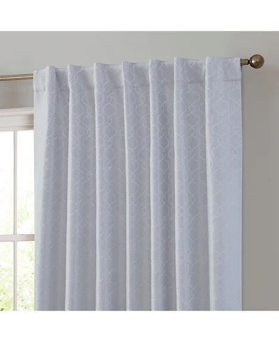 Hlc.me Franklin Moroccan 100% Complete Blackout Thermal Insulated Energy Savings Heat/Cold Blocking Back Tab Rod Pocket Curtain Drapery for Bedroom &