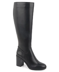 Kenneth Cole New York Women's Veronica Knee High Block Heel Boots - Black