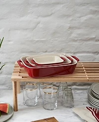 Staub Ceramic 3-Piece Rectangular Baking Dish Set