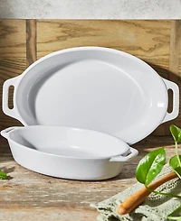 Staub Ceramic 2-Piece Oval Baking Dish Set