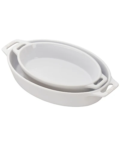 Staub Ceramic 2-Piece Oval Baking Dish Set