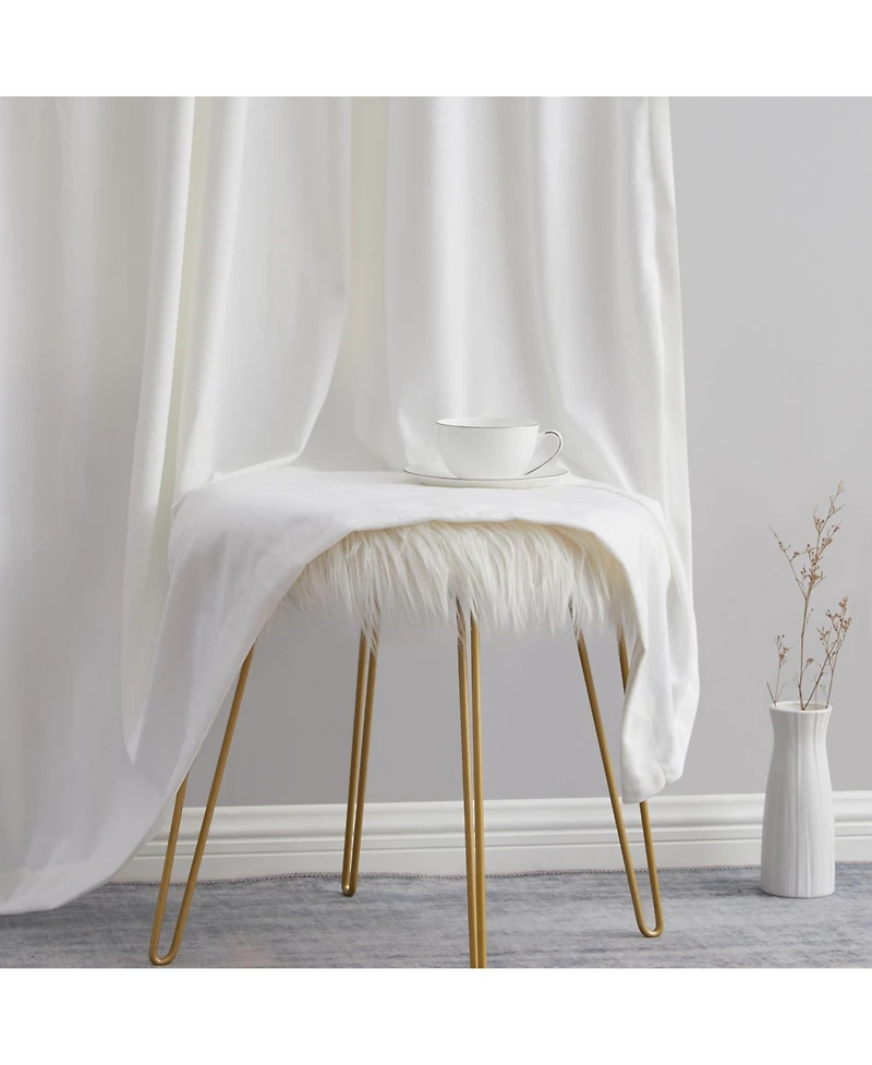 Hlc.me Sawyer Premium Luxurious Lush Velvet Soft Light Filtering Grommet Window Curtains