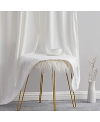 Hlc.me Sawyer Premium Luxurious Lush Velvet Soft Light Filtering Grommet Window Curtains