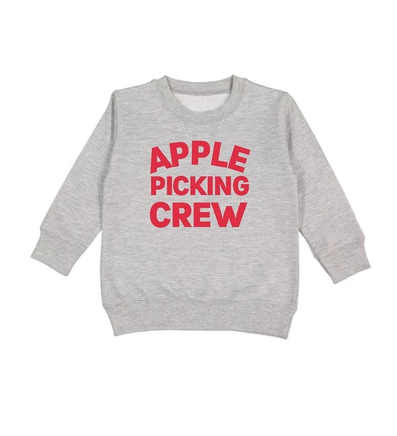 Sweet Wink Little and Big Boys Apple Picking Crew Sweatshirt