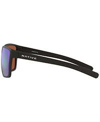 Native Men's Wells Xl Polarized Sunglasses, Mirror XD9023
