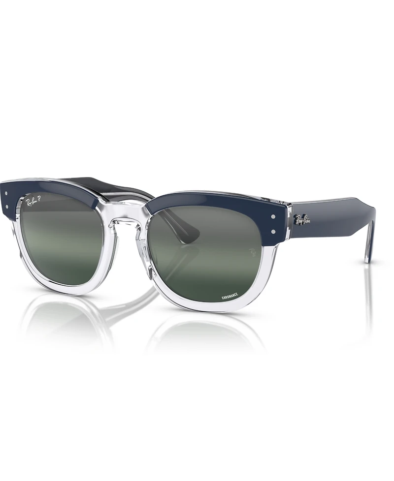 Ray-Ban Unisex Mega Hawkeye Chromance Polarized Sunglasses, Mirror Gradient RB0298S