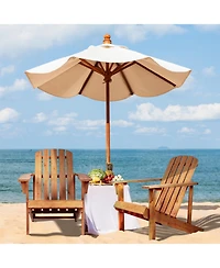 Jonathan Y Westport Outdoor Patio Traditional Acacia Wood Adirondack Chair