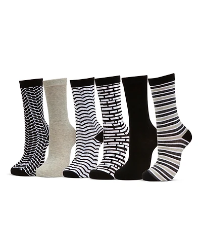 Women's Dress Crew Socks 6 Pack