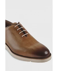 Furniq Uk Men's Genuine Leather Antique Tan Casual Shoes