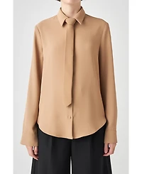 Women's Lightweight Collared Dress Shirt